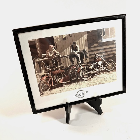 André Jewell Harley-Davidson Men Motorcycle Print Vintage 1990s - Picture 1 of 8